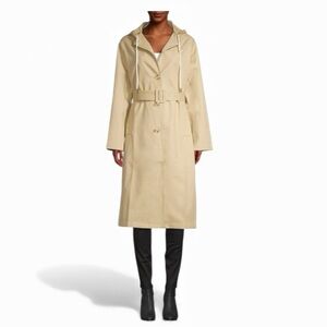 Thakoon Hooded Belted Trench Coat – Size Large – NWOT – $495 Retail